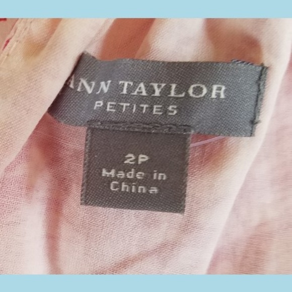 New ANN TAYLOR Red Cotton Floral Sun Dress 2P - Picture 4 of 4